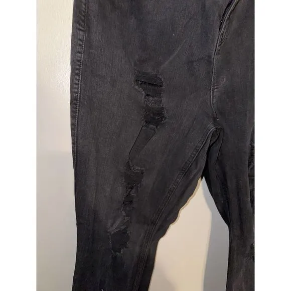 TORRID bombshell skinny jeans DISTRESSED BLACK JEANS - SIZE 20R