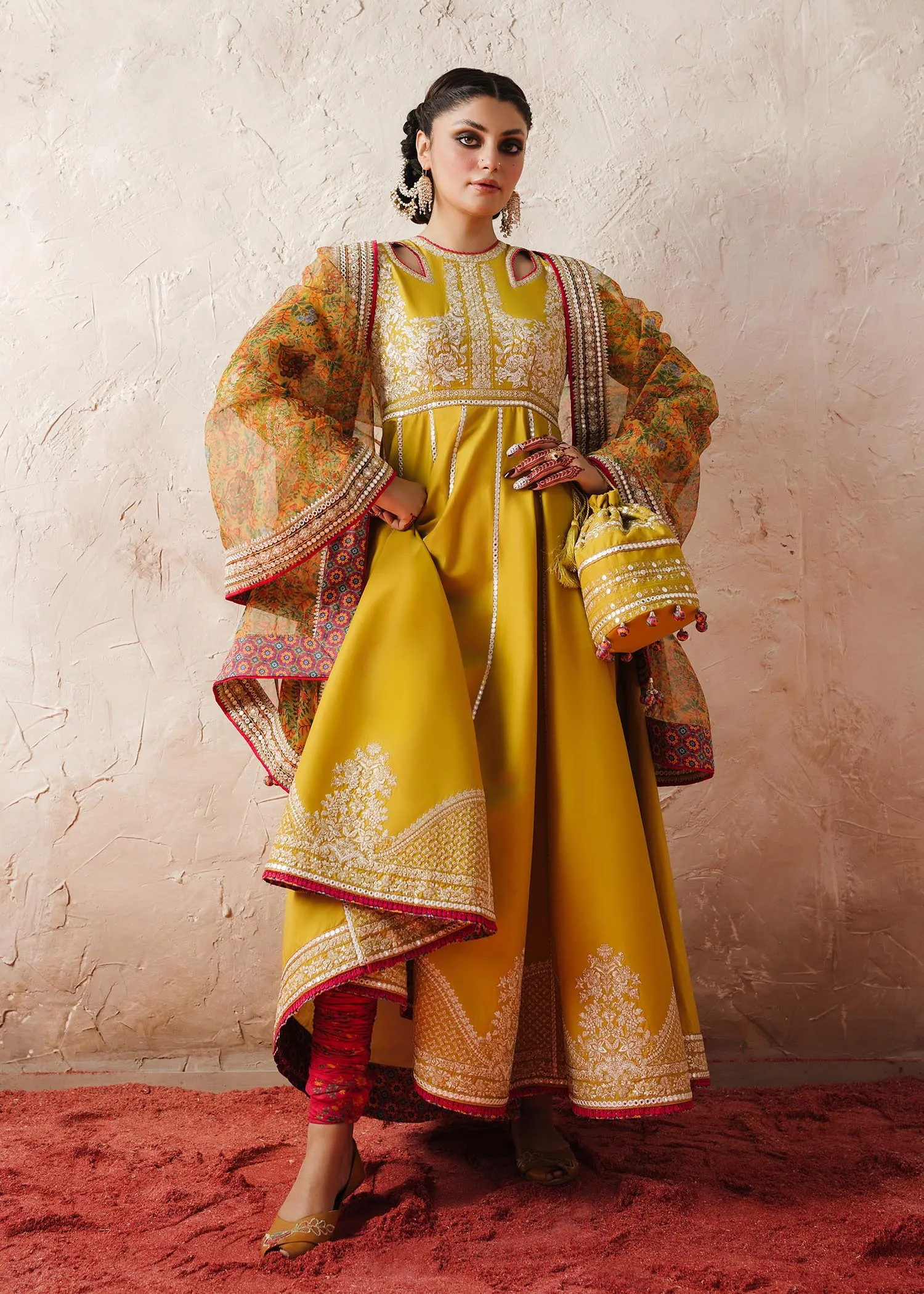 Traditional Pishwas Dupatta Pakistani Wedding Dress
