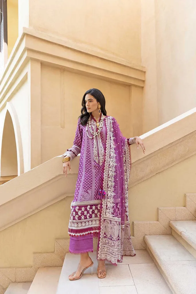 Traditional Purple Salwar Kameez for Pakistani Eid Dress