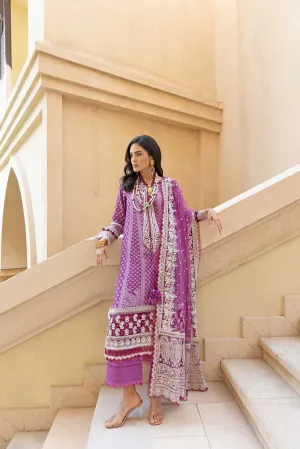 Traditional Purple Salwar Kameez for Pakistani Eid Dress