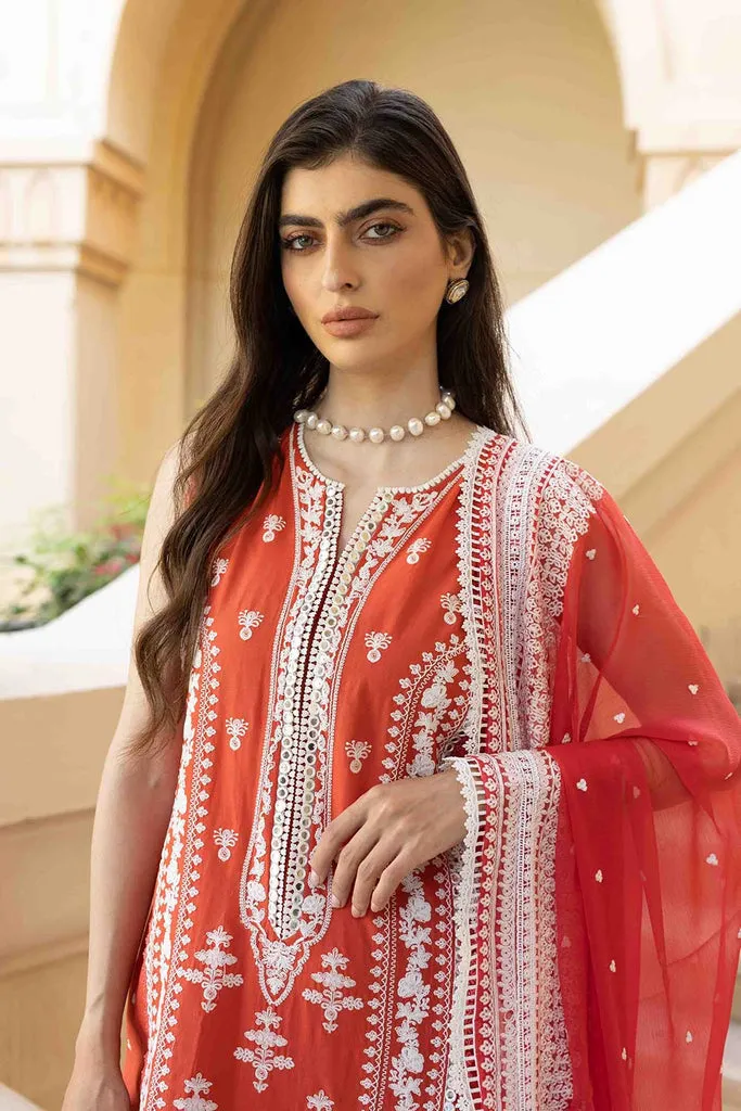 Traditional Red Salwar Kameez for Pakistani Eid Dress