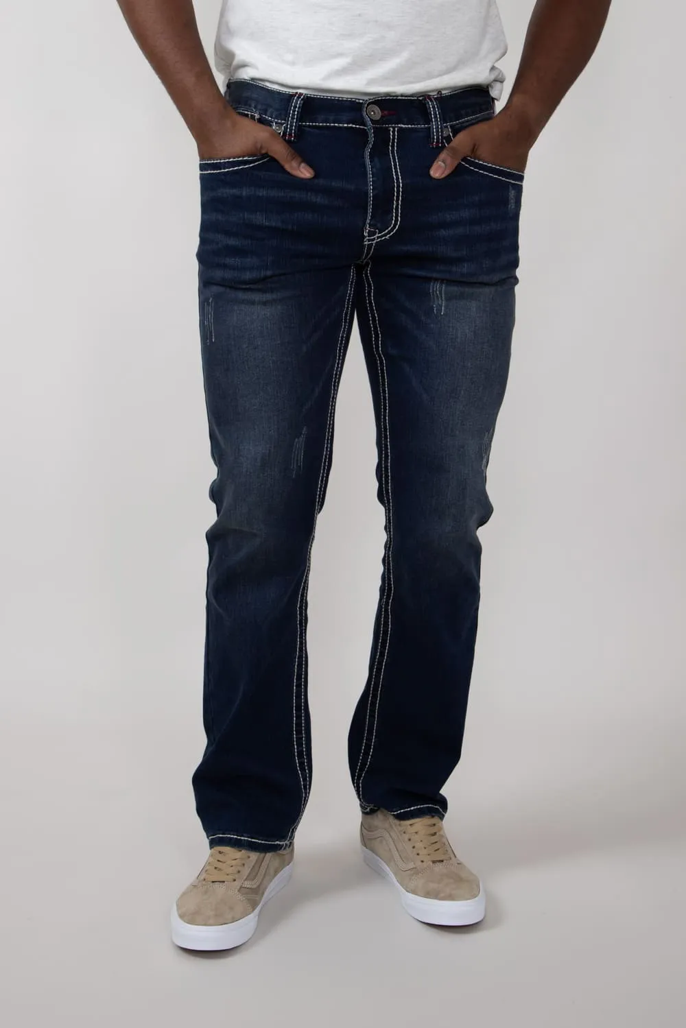 True Luck Hudson Bootcut Stretch Jeans for Men | TL24041521