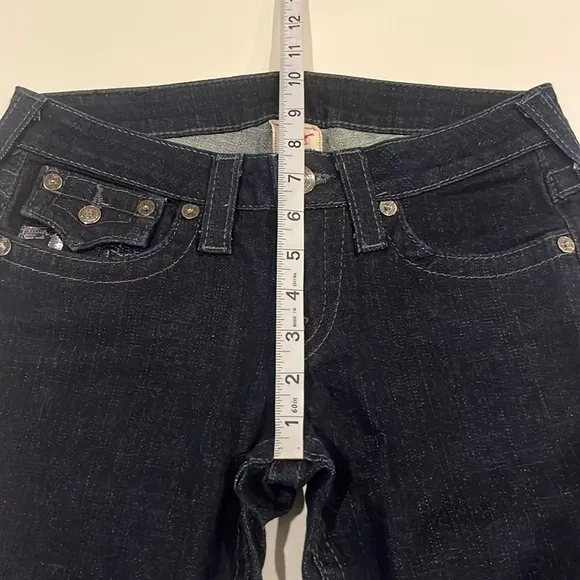 True Religion Billy Seat Boot Cut Mid Rise Jeans Size 28