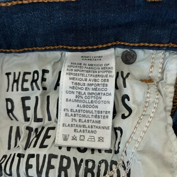 True Religion Halle Mid Rise Super skinny Jeans, size 27