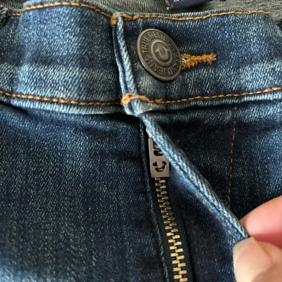 True Religion Halle Mid Rise Super skinny Jeans, size 27