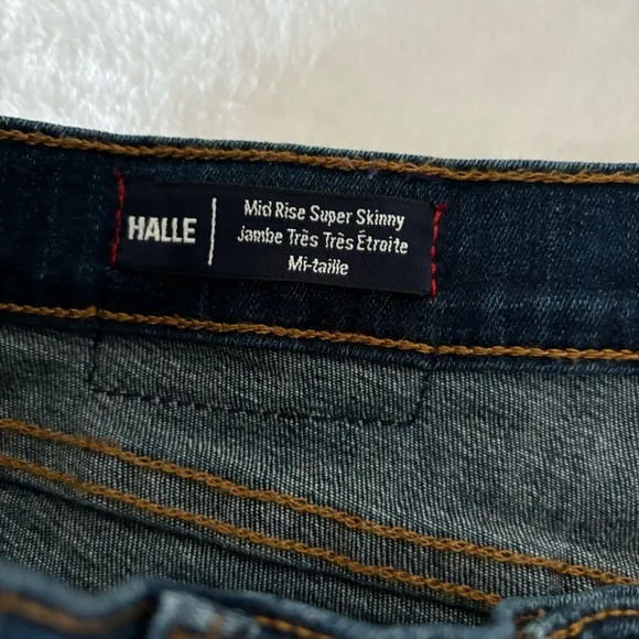 True Religion Halle Mid Rise Super skinny Jeans, size 27
