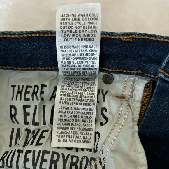 True Religion Halle Mid Rise Super skinny Jeans, size 27