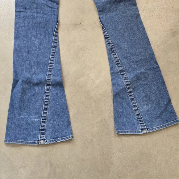 TRUE RELIGION JOEY Mid-rise Bootcut Flare Denim Blue Jeans Size 26