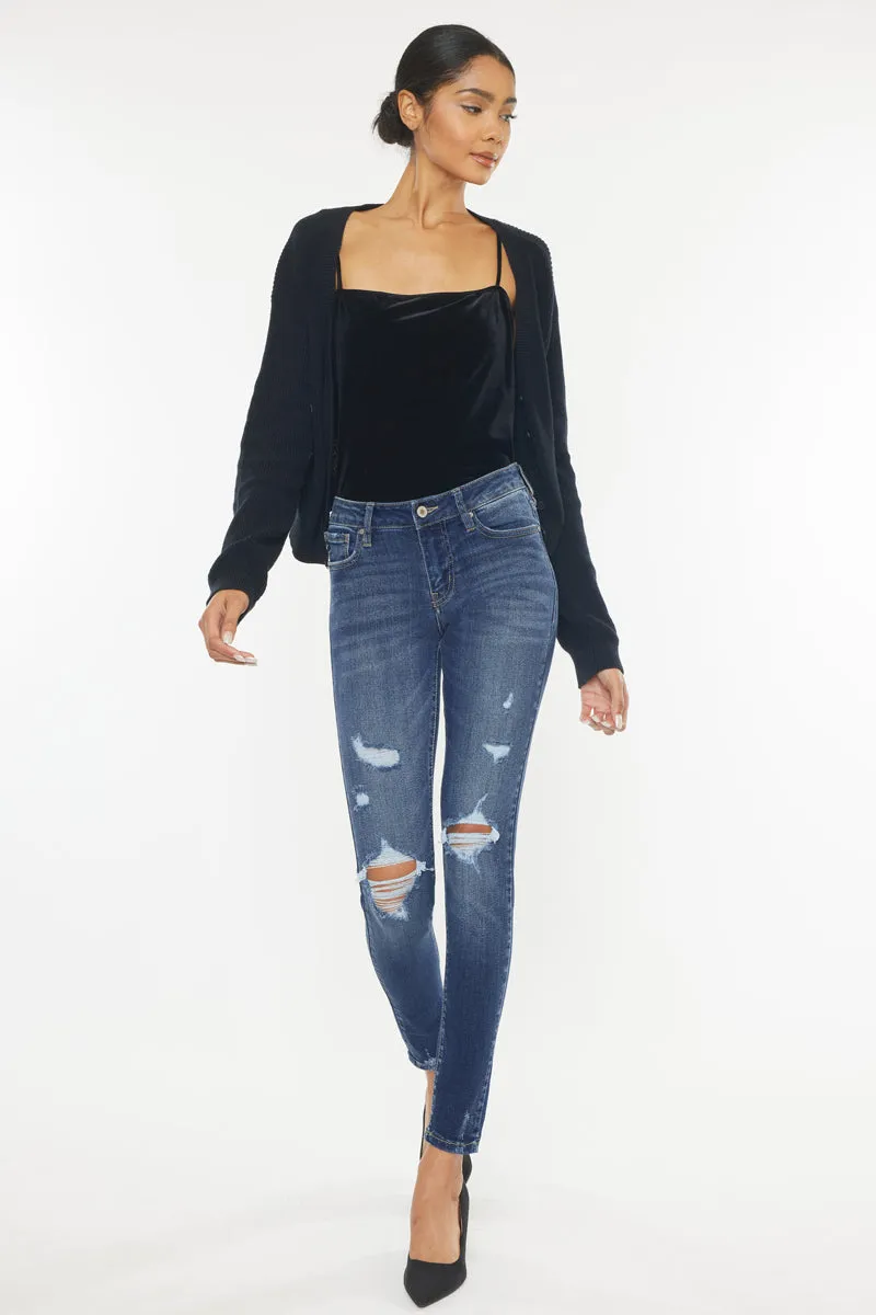 Twyla Mid Rise Super Skinny Jeans