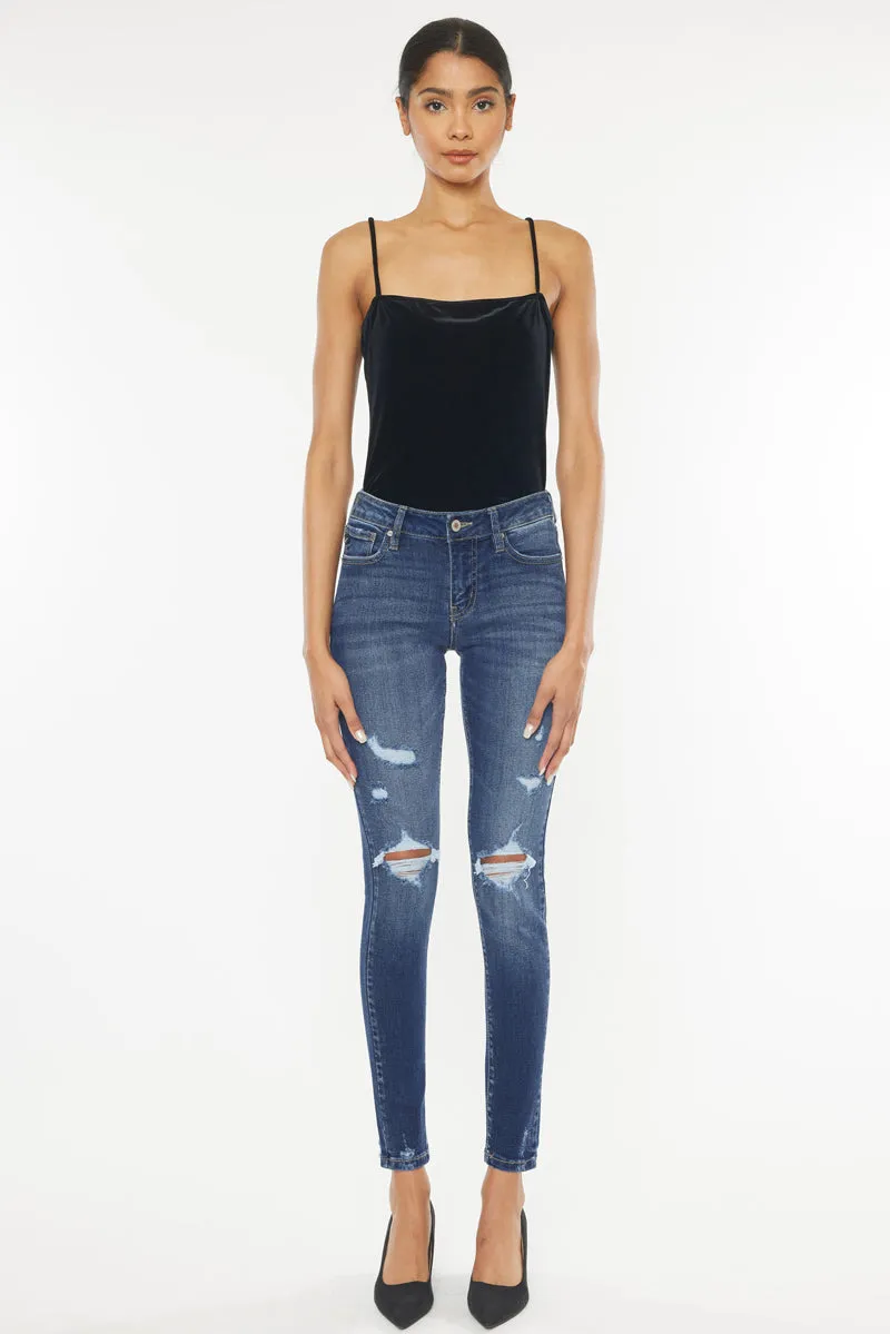 Twyla Mid Rise Super Skinny Jeans