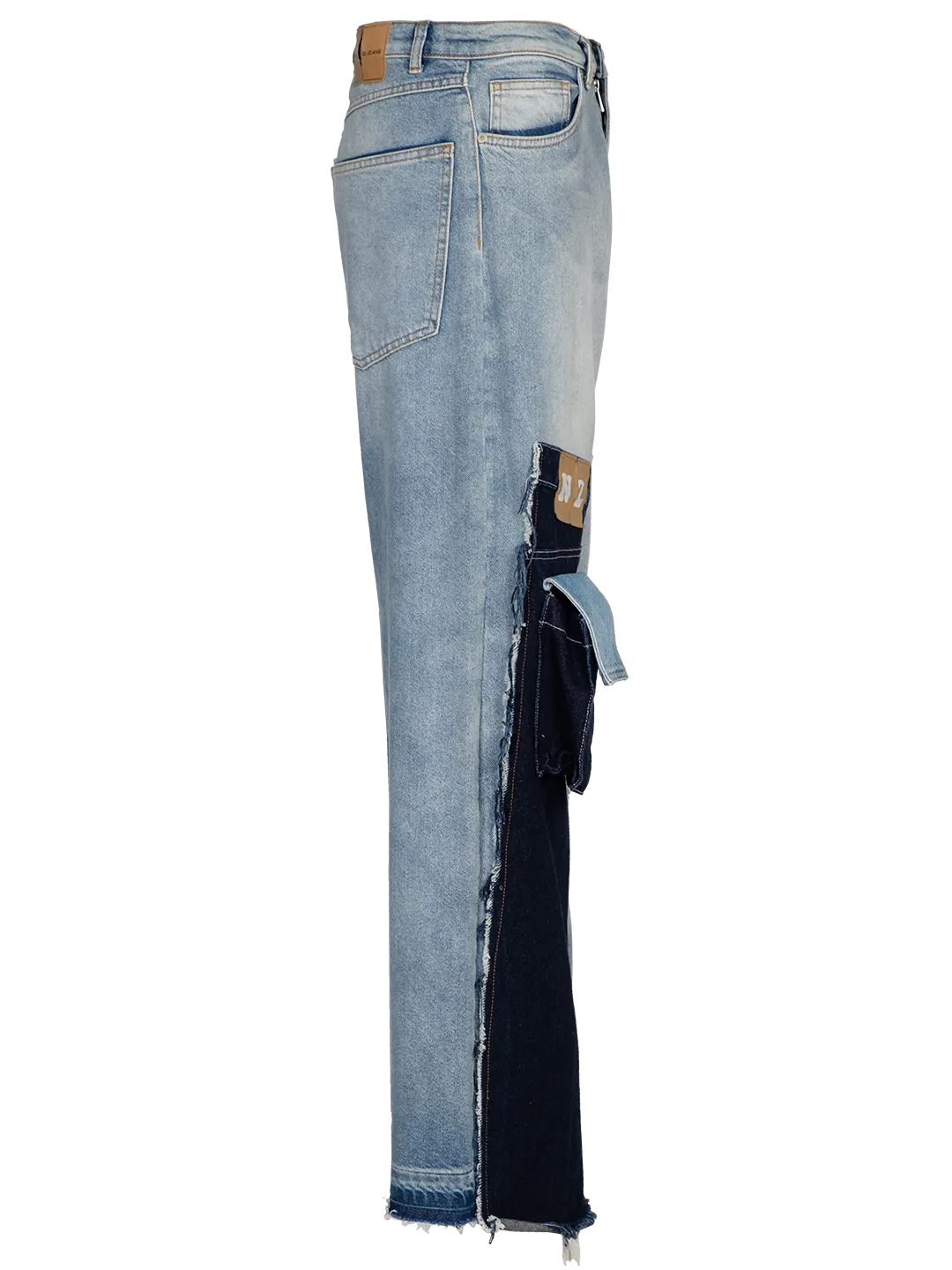 Upcycled Denim Cargo Jeans