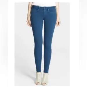 Vince Womens Teal Riley Skinny Jeans Size 26 (436)