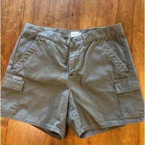 Vintage Calvin Klein Khaki Green Cargo Shorts size 8