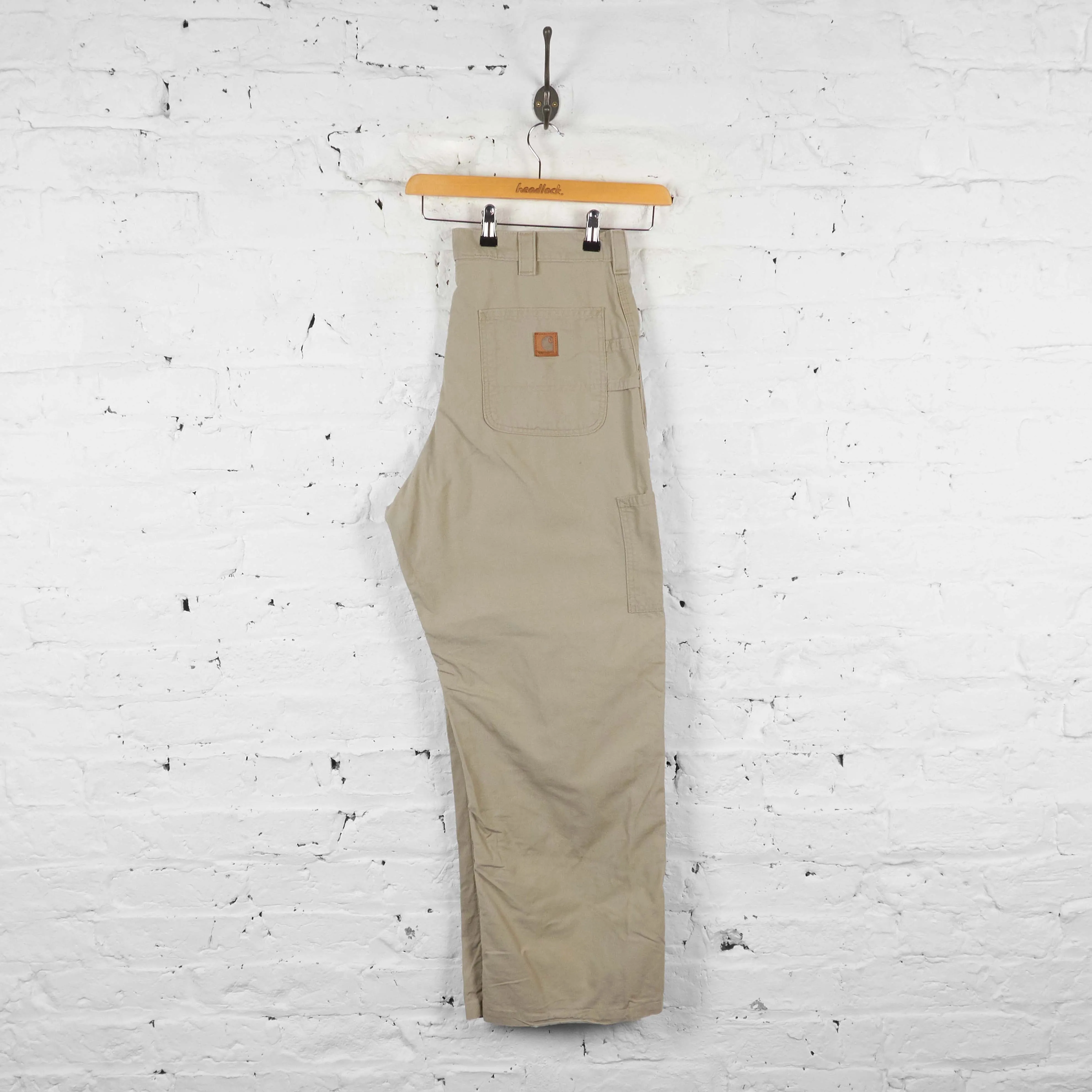 Vintage Carhartt Cargo Chino Trousers - Beige - L