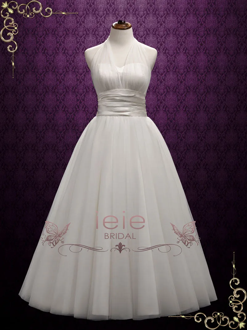 Vintage Halter Marilyn Style Wedding Dress | Marilyn
