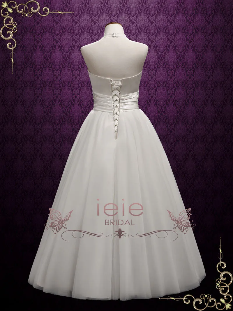 Vintage Halter Marilyn Style Wedding Dress | Marilyn