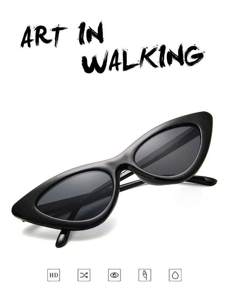 Vintage Retro Cat Eye Sun Glasses