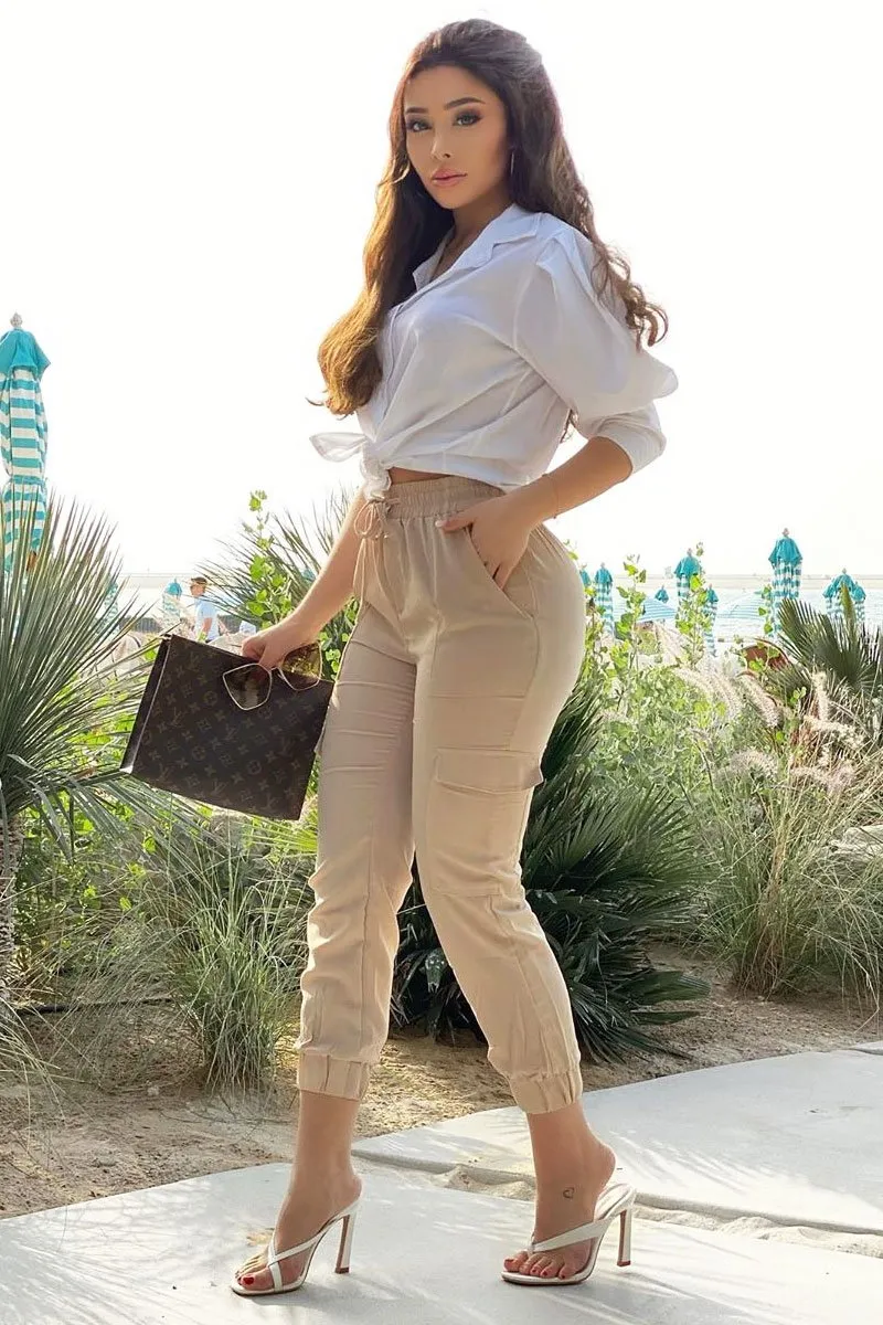 White 3/4 Sleeve Button Shirt - Gelila