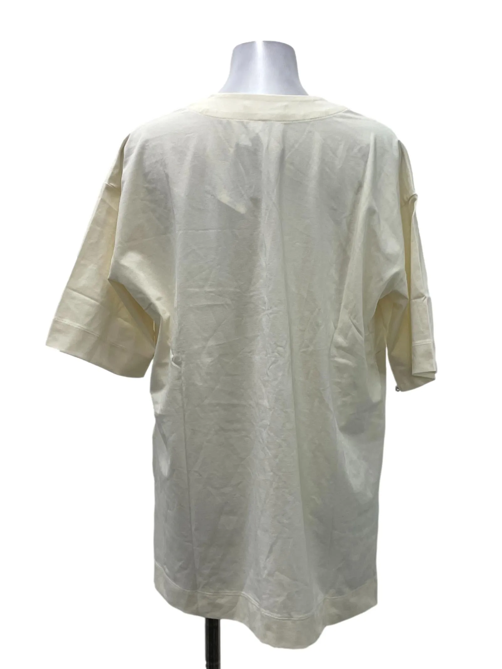 White V Neck T-Shirt Top