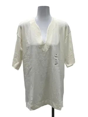 White V Neck T-Shirt Top