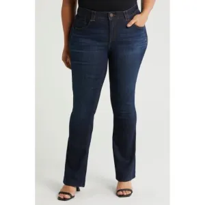 Wit and Wisdom Womens Brittany High Rise Itty Bitty Bootcut Jeans size 16
