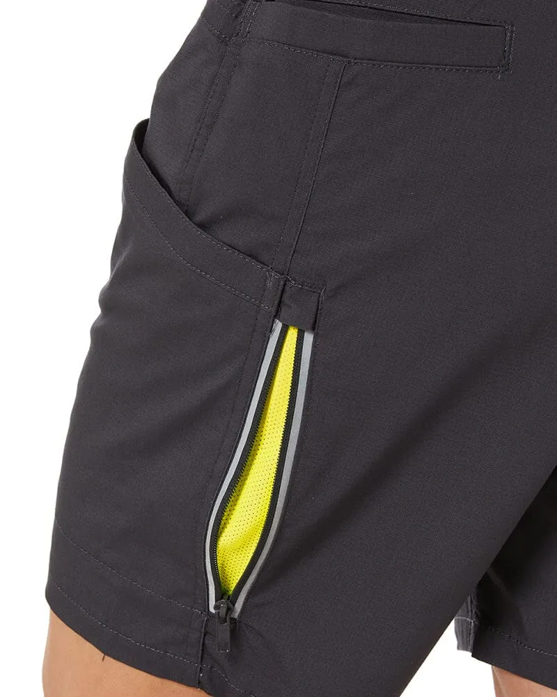 Womens X Airflow Stretch Ripstop Vented Cargo Short - Charcoal