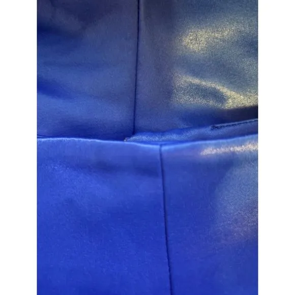 ZARA 2021 LIMITED EDITION &quot;BLUE&quot; PLEATED BERMUDA SHORTS SIZE L