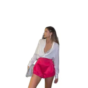 ZARA 2021 LIMITED EDITION &quot;BLUE&quot; PLEATED BERMUDA SHORTS SIZE L